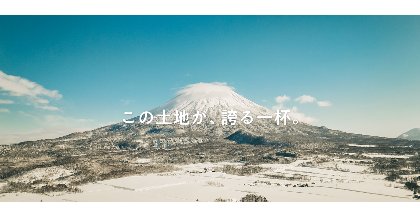 羊蹄山麓ビール「この土地が、誇る一杯。」